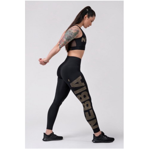 Nebbia Дамски клин Gold NEBBIA print leggings 827 - 2